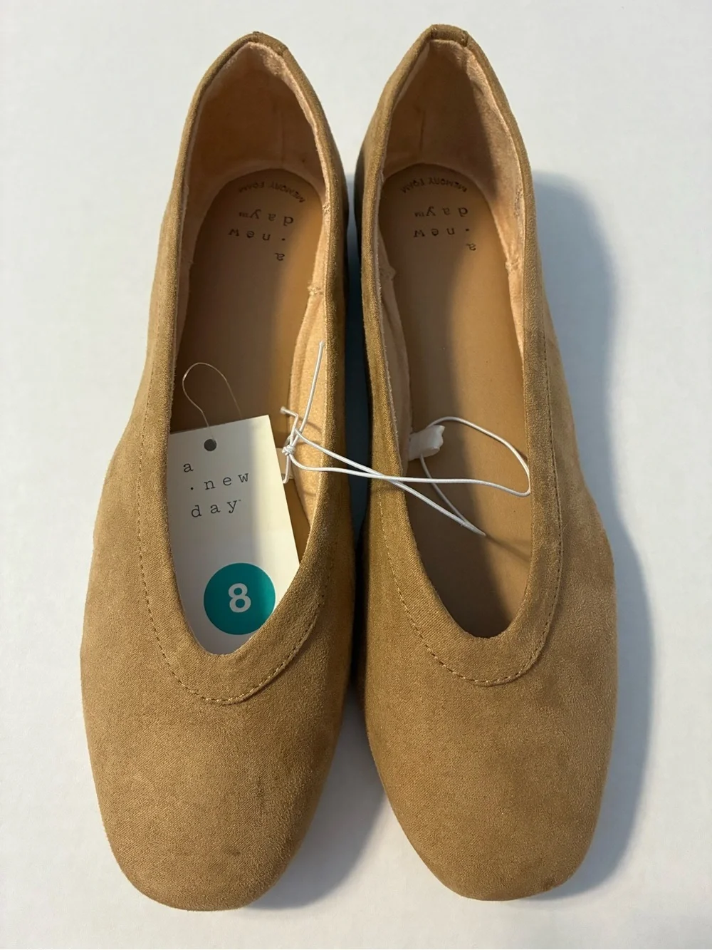 NWT A New Day Khaki Tan Neve Shoes Memory Foam Women’s size 9.5